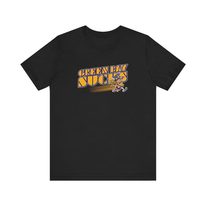 Green Bay Sucks (for Minnesota fans) - Unisex Jersey Short Sleeve Tee