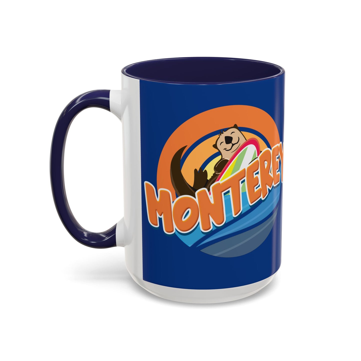 Board Bandit, Monterey, California -  Surfboard Stealing Otter - Accent Coffee Mug – 11/15oz