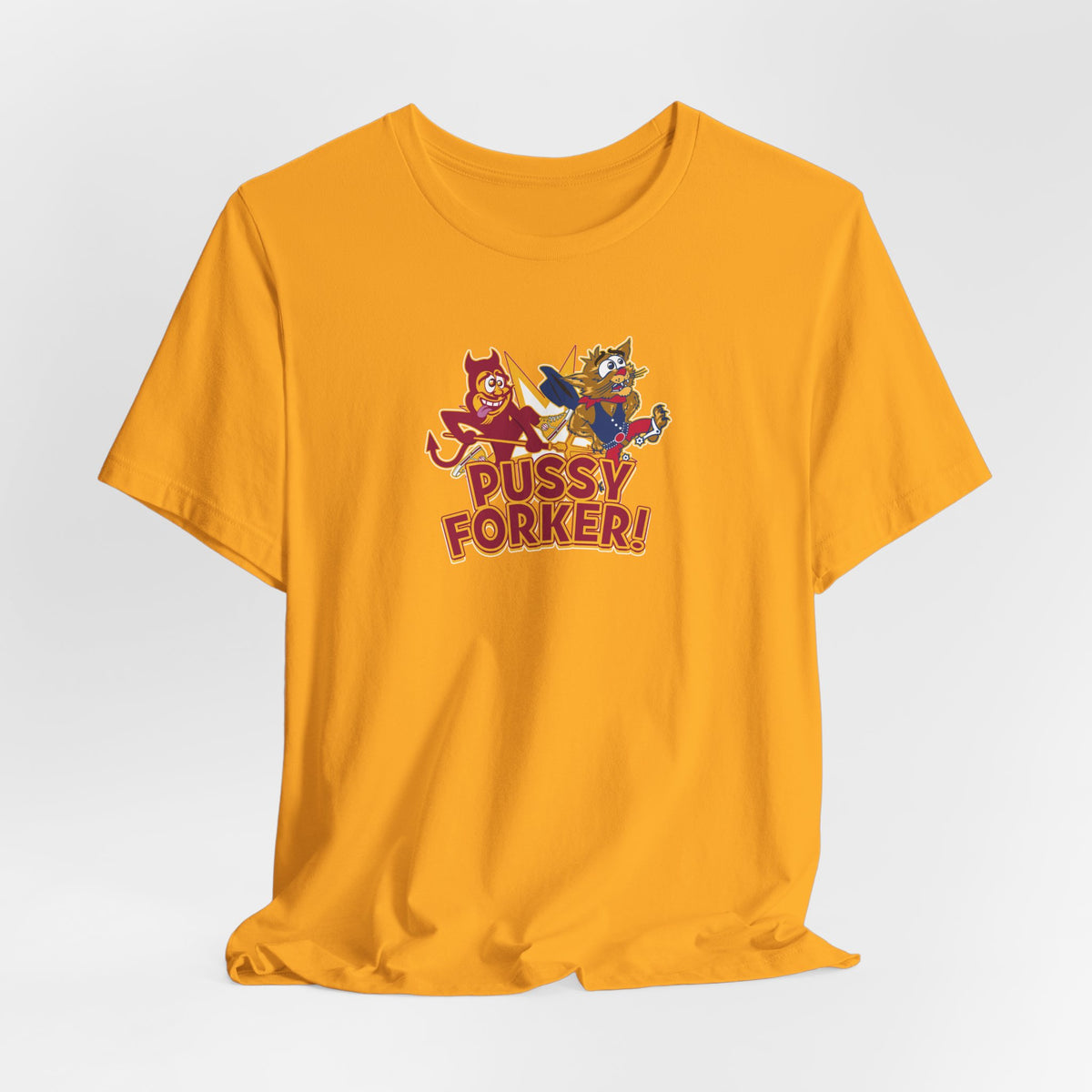 Pussycat Forker (for Tempe fans) - Unisex Jersey Short Sleeve Tee