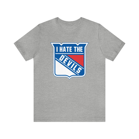 I Hate That Jersey Team (for Rangers fans) - Unisex Jersey Short Sleeve Tee