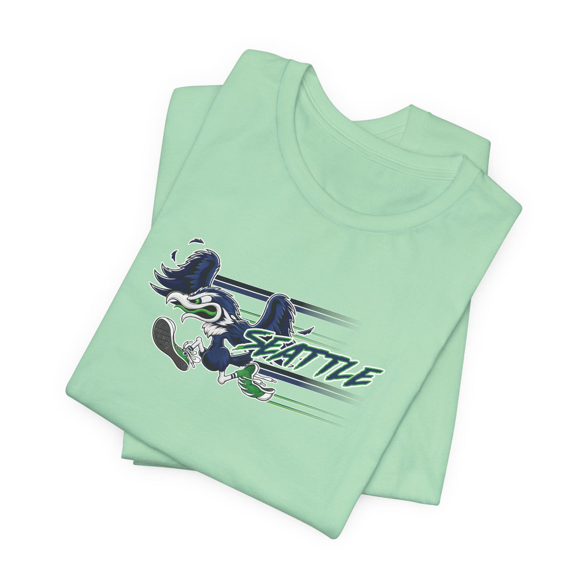 Gas Pump Seahawk (for Seattle fans) - Unisex Jersey Short Sleeve Tee