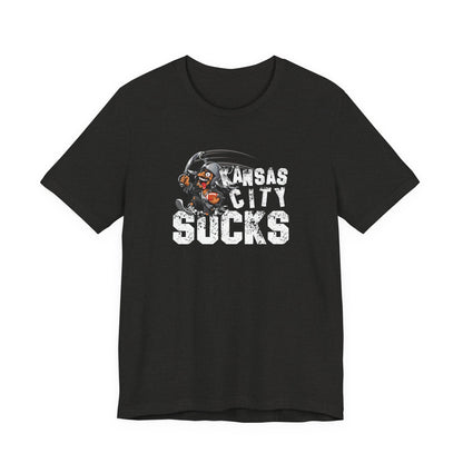 KC Sux (for Las Vegas fans) - Unisex Jersey Short Sleeve Tee