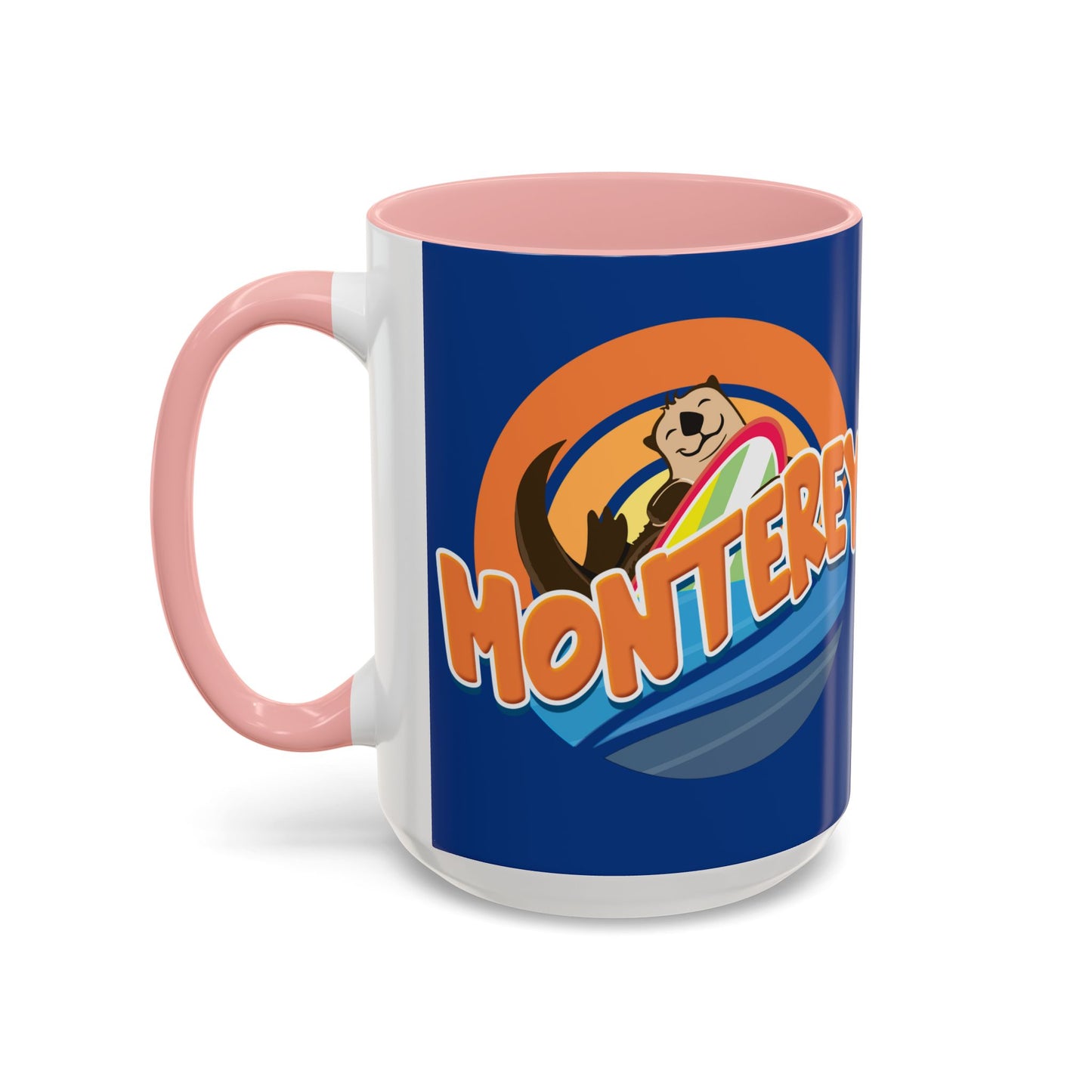 Board Bandit, Monterey, California -  Surfboard Stealing Otter - Accent Coffee Mug – 11/15oz