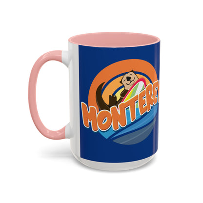 Board Bandit, Monterey, California -  Surfboard Stealing Otter - Accent Coffee Mug – 11/15oz