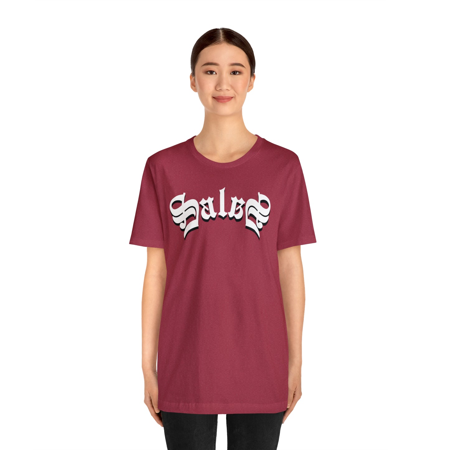 Salas (831) in White Ink - Salinas, California - Unisex Jersey Short Sleeve Tee