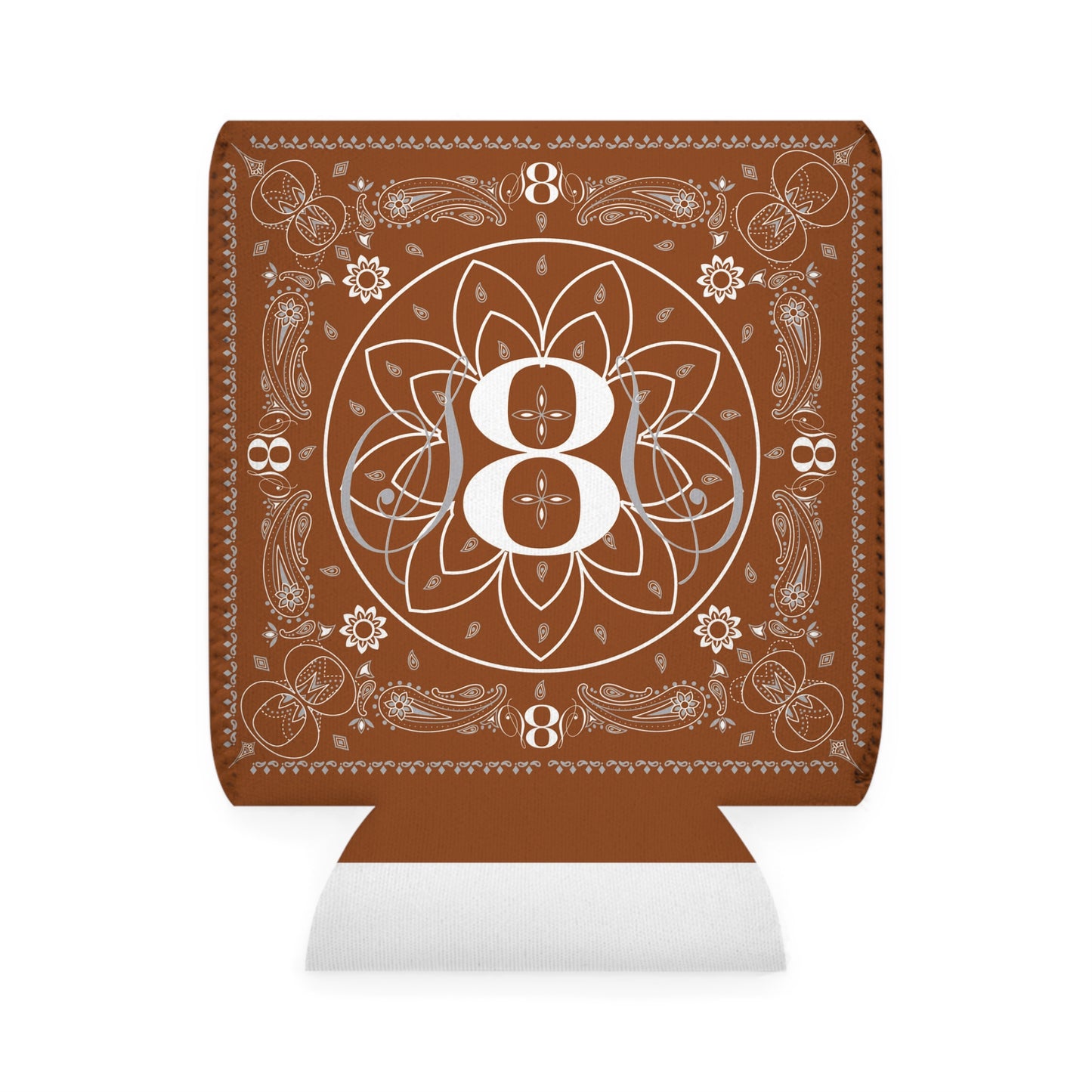 S8S Brown Paisley - Can Cooler Koozie Sleeve