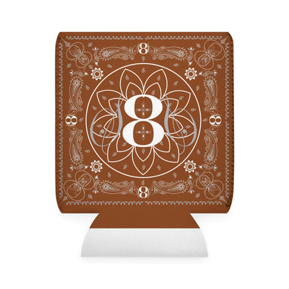 S8S Brown Paisley - Can Cooler Koozie Sleeve