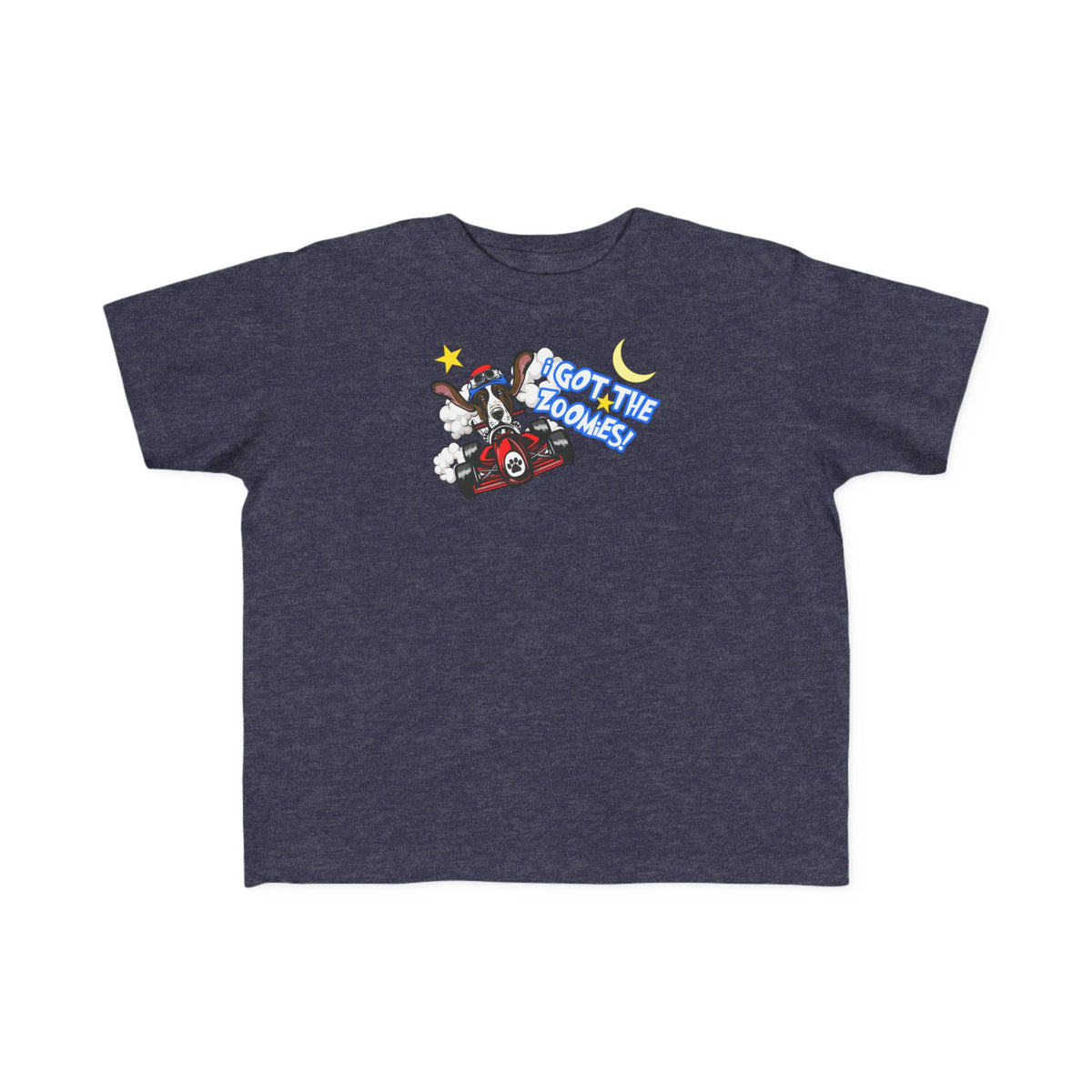 'I Got The Zoomies' Basset Hound In A Racecar - Toddler Tee