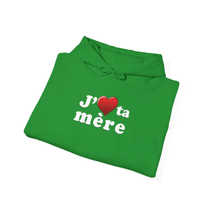 J' ♥ te mère - Unisex Heavy Blend™ Hooded Sweatshirt