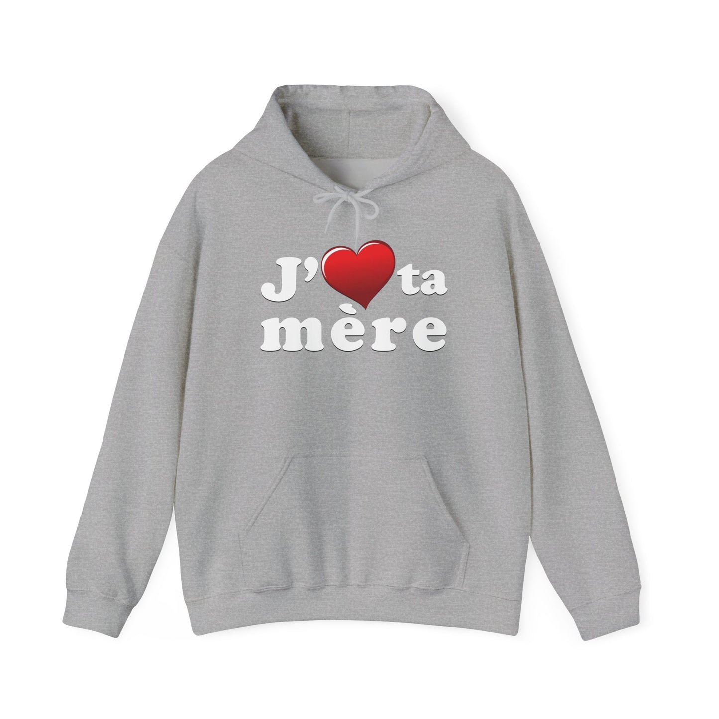 J' ♥ te mère - Unisex Heavy Blend™ Hooded Sweatshirt