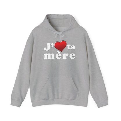 J' ♥ te mère - Unisex Heavy Blend™ Hooded Sweatshirt