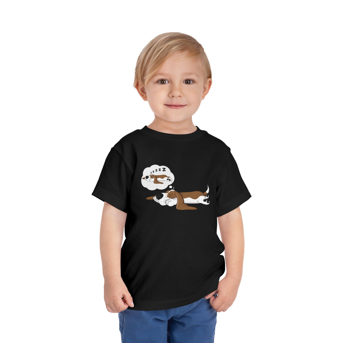 Dreaming of Sleeping Basset Hound - Toddler Tee