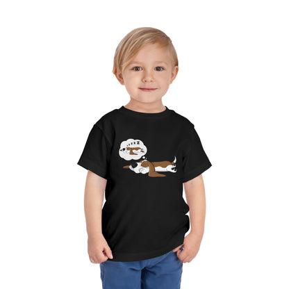 Dreaming of Sleeping Basset Hound - Toddler Tee