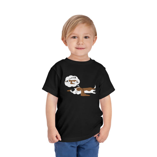 Dreaming of Sleeping Basset Hound - Toddler Tee