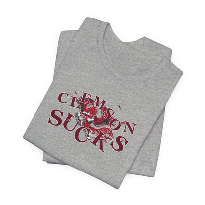 Clemson Sucks (for South Carolina fans) -   Crazy Fighting Rooster T-Shirt