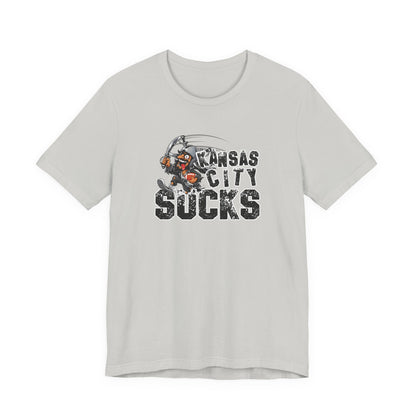 KC Sux (for Las Vegas fans) - Unisex Jersey Short Sleeve Tee