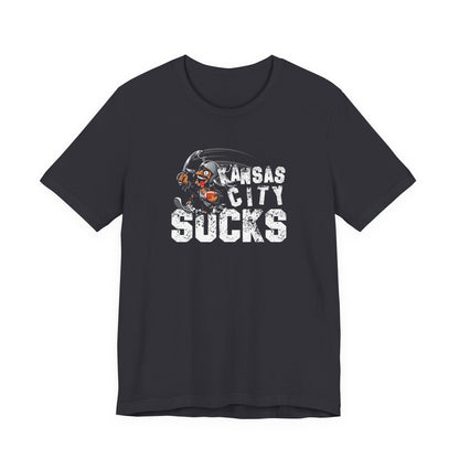KC Sux (for Las Vegas fans) - Unisex Jersey Short Sleeve Tee