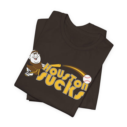 Houston Sucks! (Padres fan art) - Unisex Jersey Short Sleeve Tee