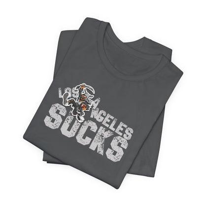 L.A. sux (for Las Vegas fans) - Unisex Jersey Short Sleeve Tee