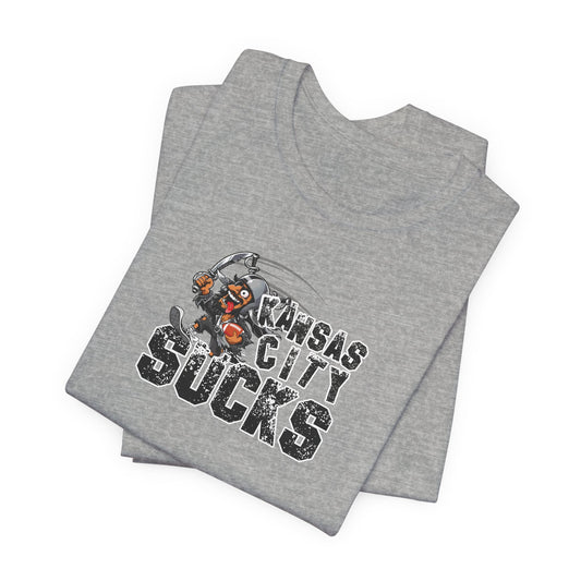 KC Sux (for Las Vegas fans) - Unisex Jersey Short Sleeve Tee