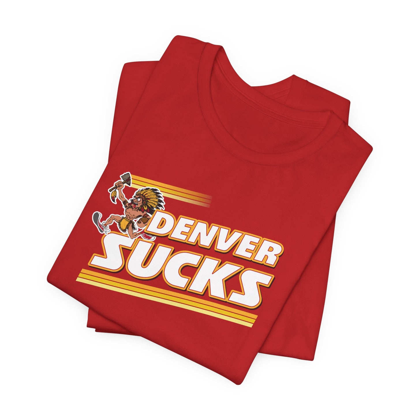 I Hate Denver (for Kansas City fans) - Unisex Jersey Short Sleeve Tee