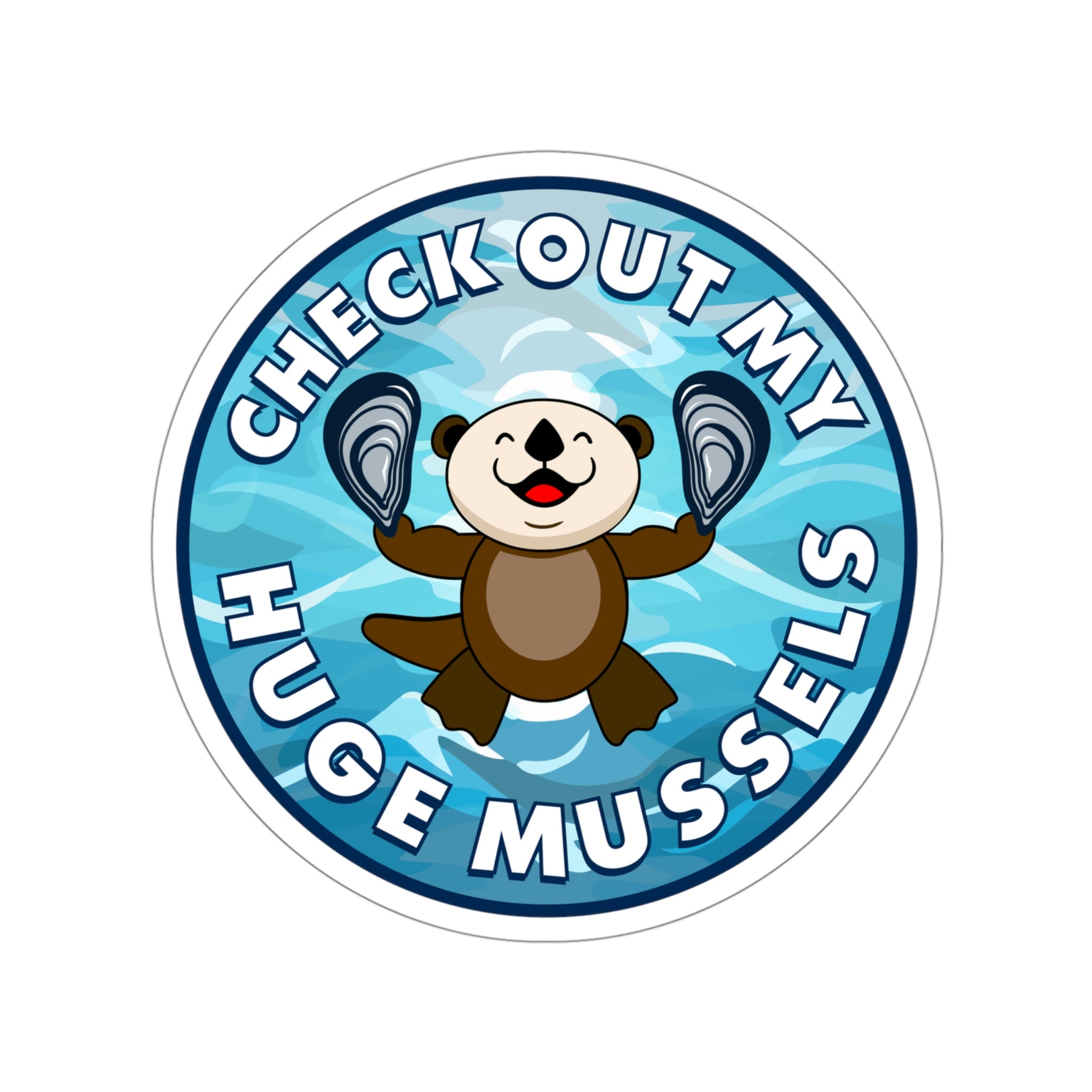 Huge Mussels Sea Otter - Die-Cut Stickers – éSpüdõ