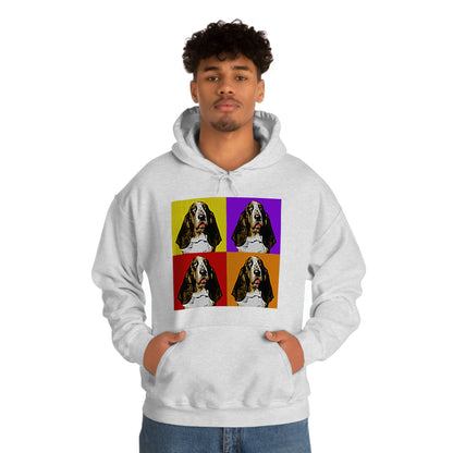 Basset Pop Art - Unisex Heavy Blend™ Hooded Sweatshirt