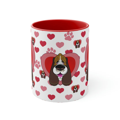 Hearts, Hounds & Paw Prints - Accent Mug