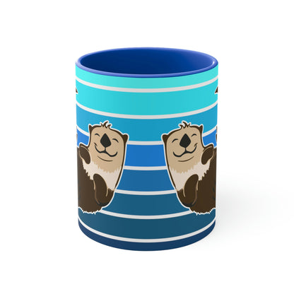 Farting Sea Otter - 11oz Accent Coffee Mug
