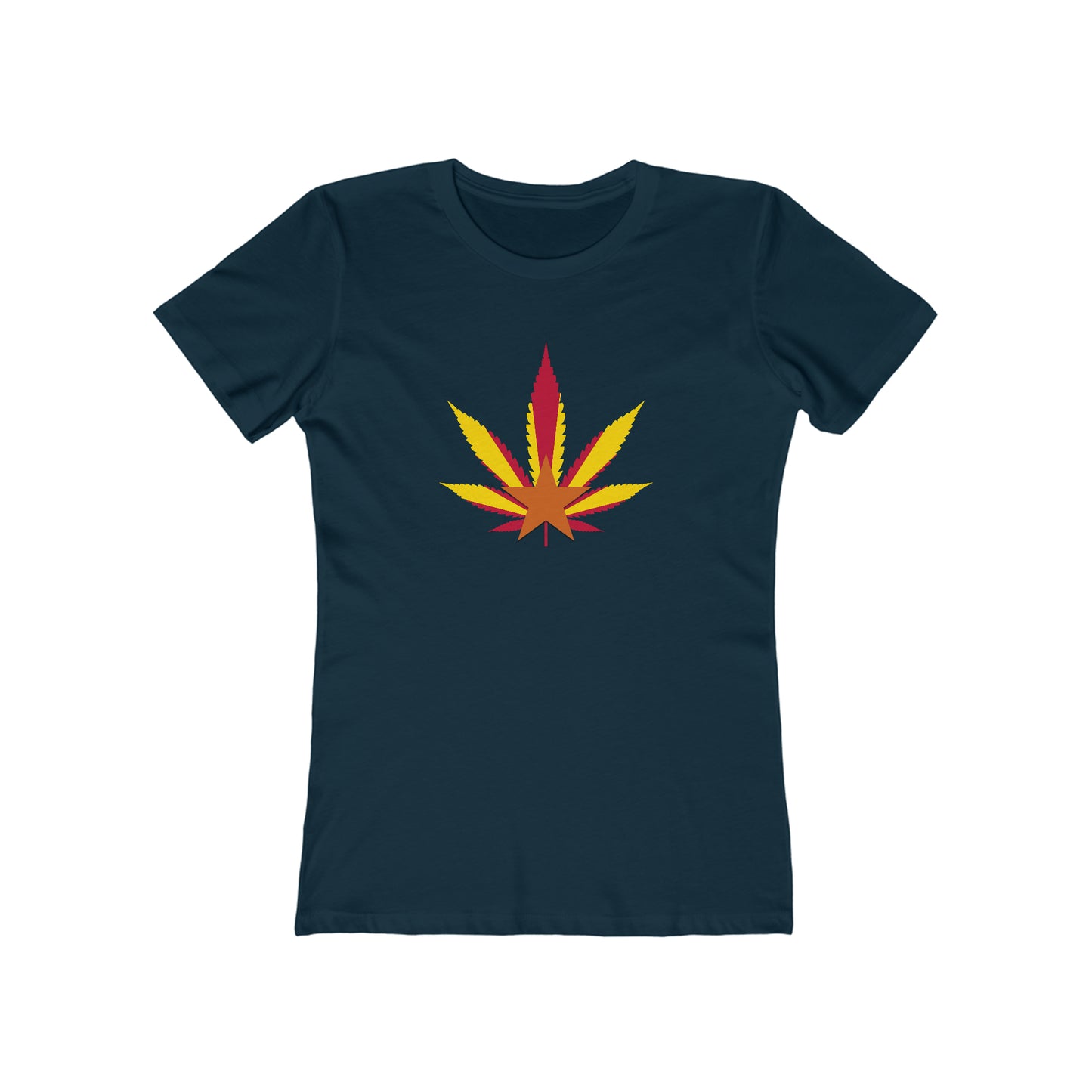 Arizona Cannabis Flag Leaf - Women's The Boyfriend Tee