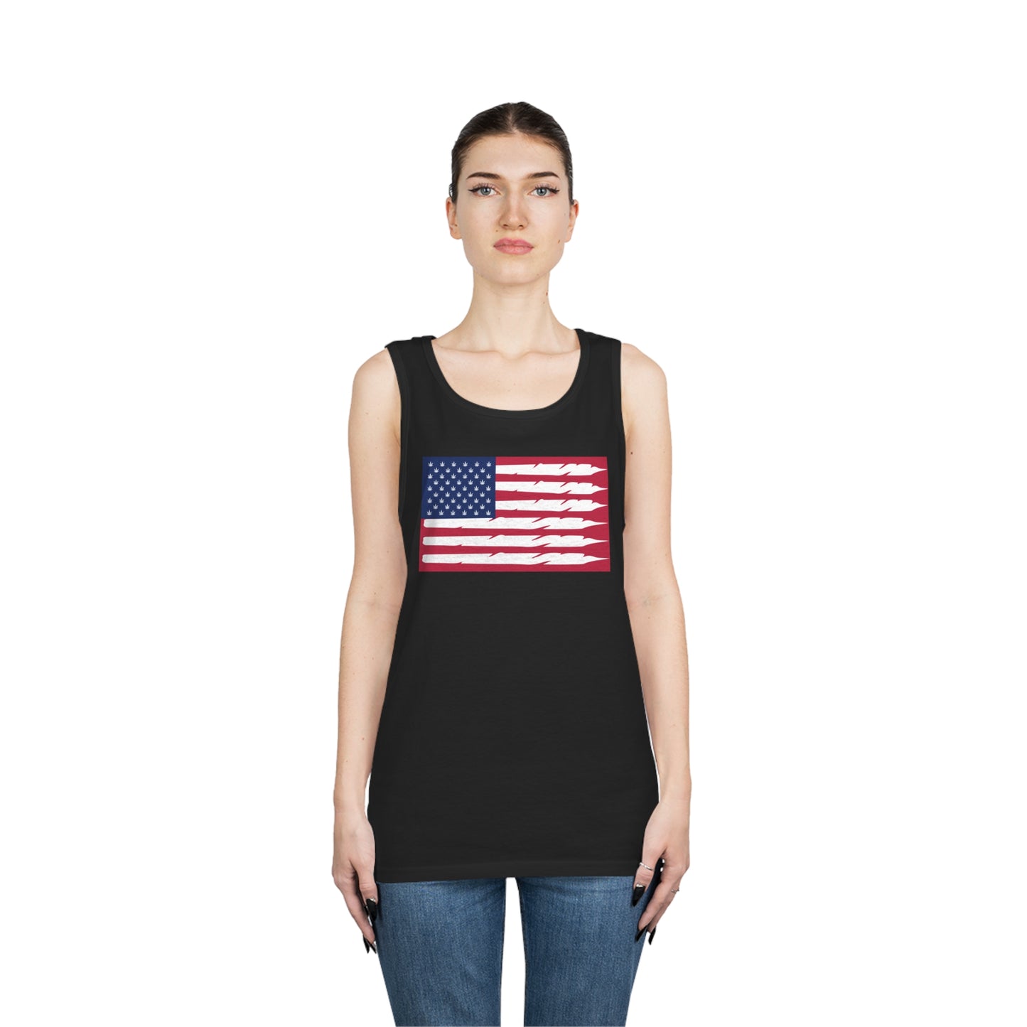 Stars & Stripes - Unisex Heavy Cotton Tank Top