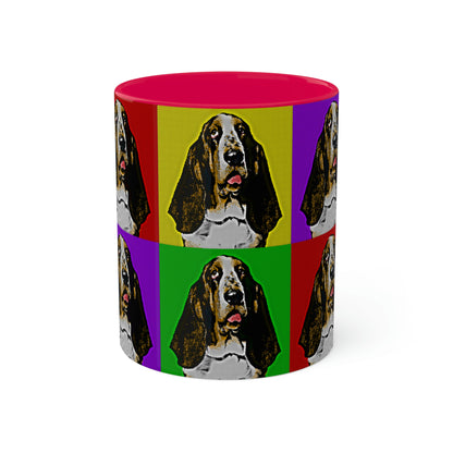 Basset Pop Art - Colorful Mugs, 11oz