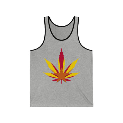 Arizona Cannabis Flag Leaf - Unisex Jersey Tank