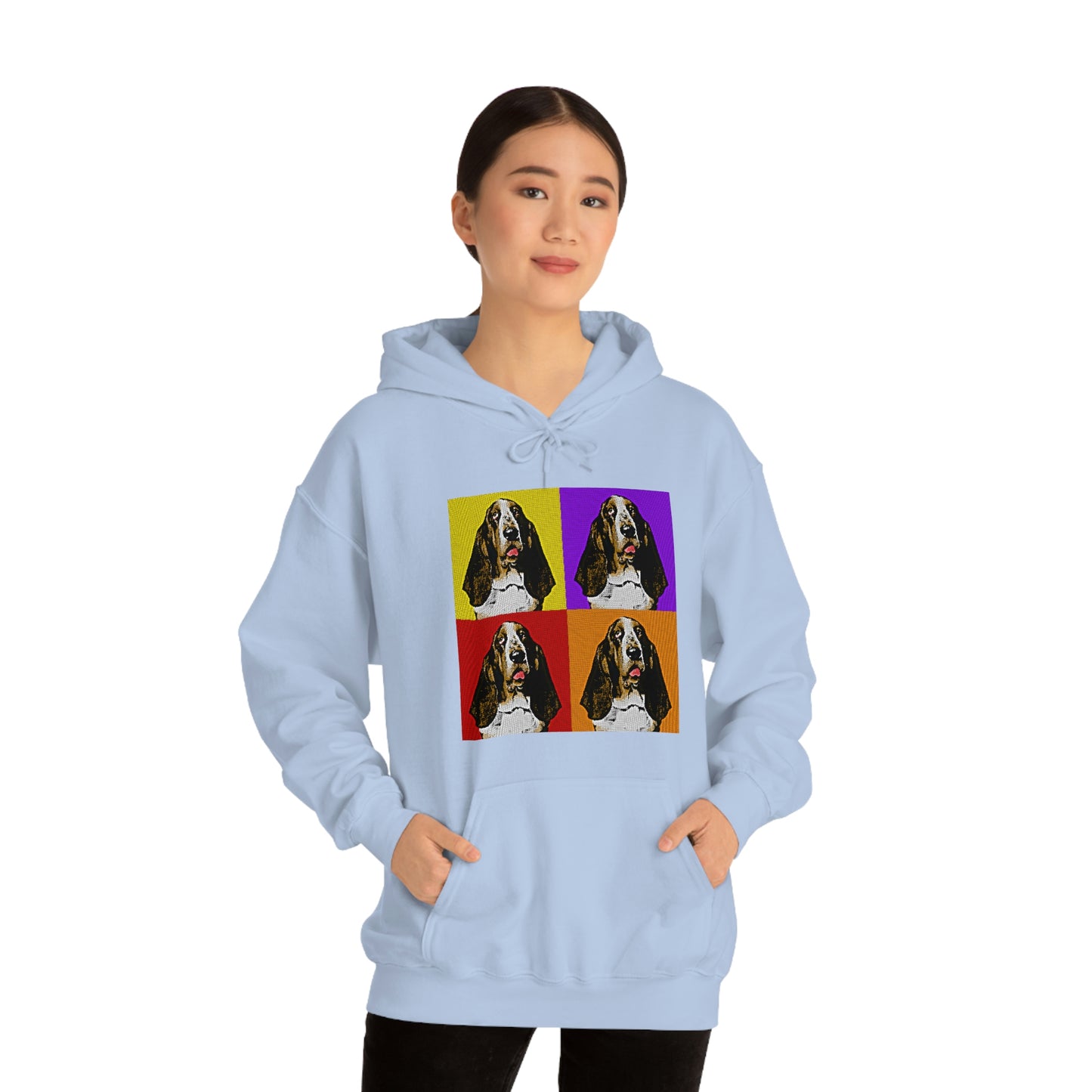 Basset Pop Art - Unisex Heavy Blend™ Hooded Sweatshirt