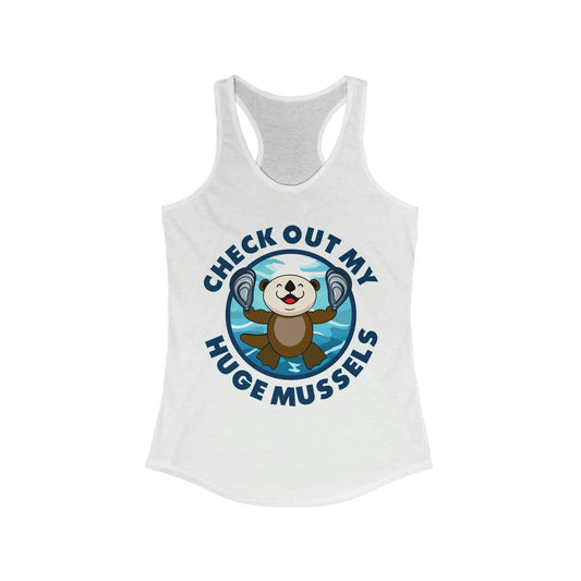 Huge Mussels (Light Colors) - Women's Ideal Racerback Tank