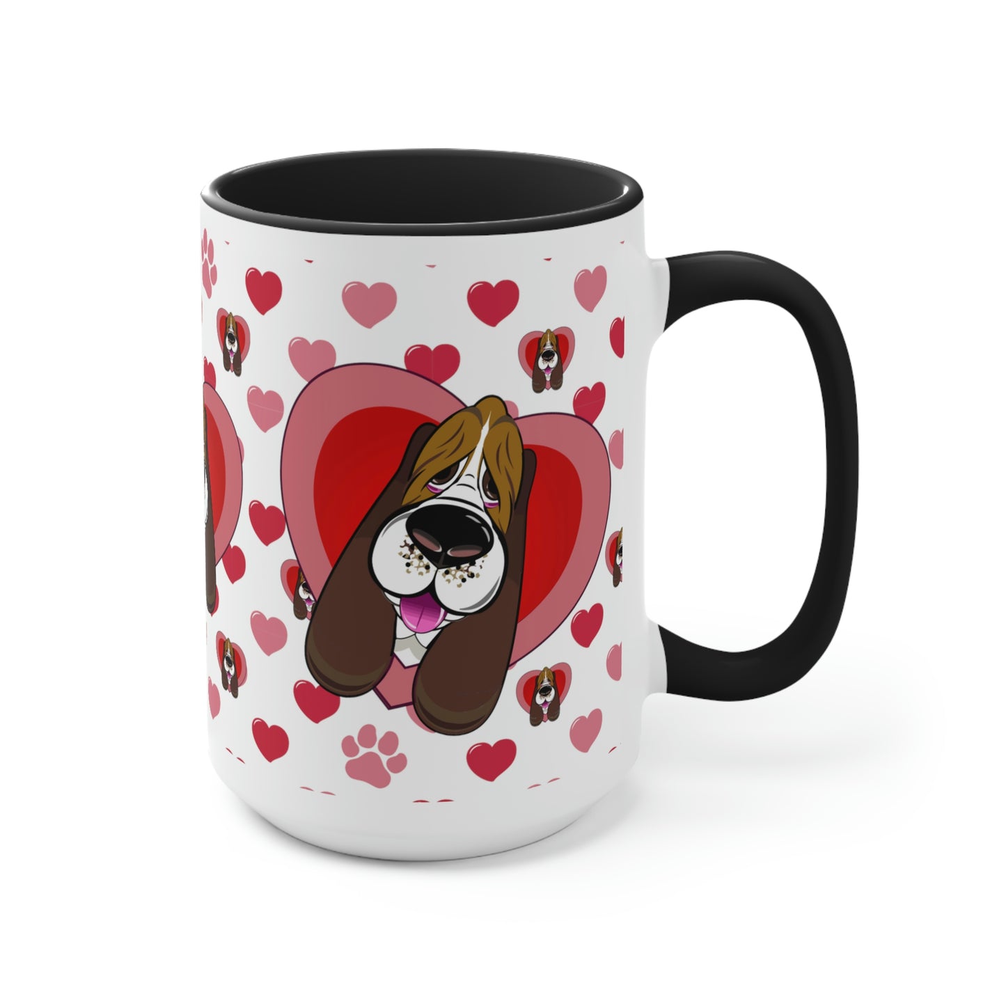 Hearts, Hounds & Paw Prints - Accent Mug