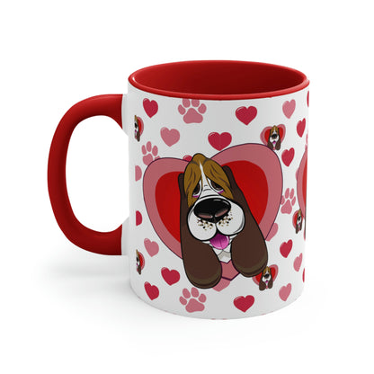 Hearts, Hounds & Paw Prints - Accent Mug