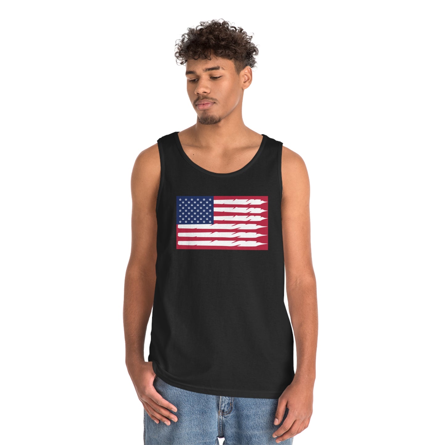 Stars & Stripes - Unisex Heavy Cotton Tank Top
