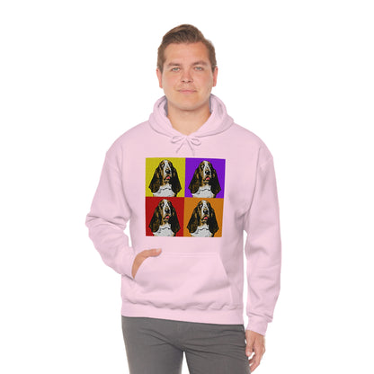 Basset Pop Art - Unisex Heavy Blend™ Hooded Sweatshirt