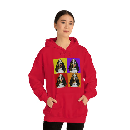 Basset Pop Art - Unisex Heavy Blend™ Hooded Sweatshirt