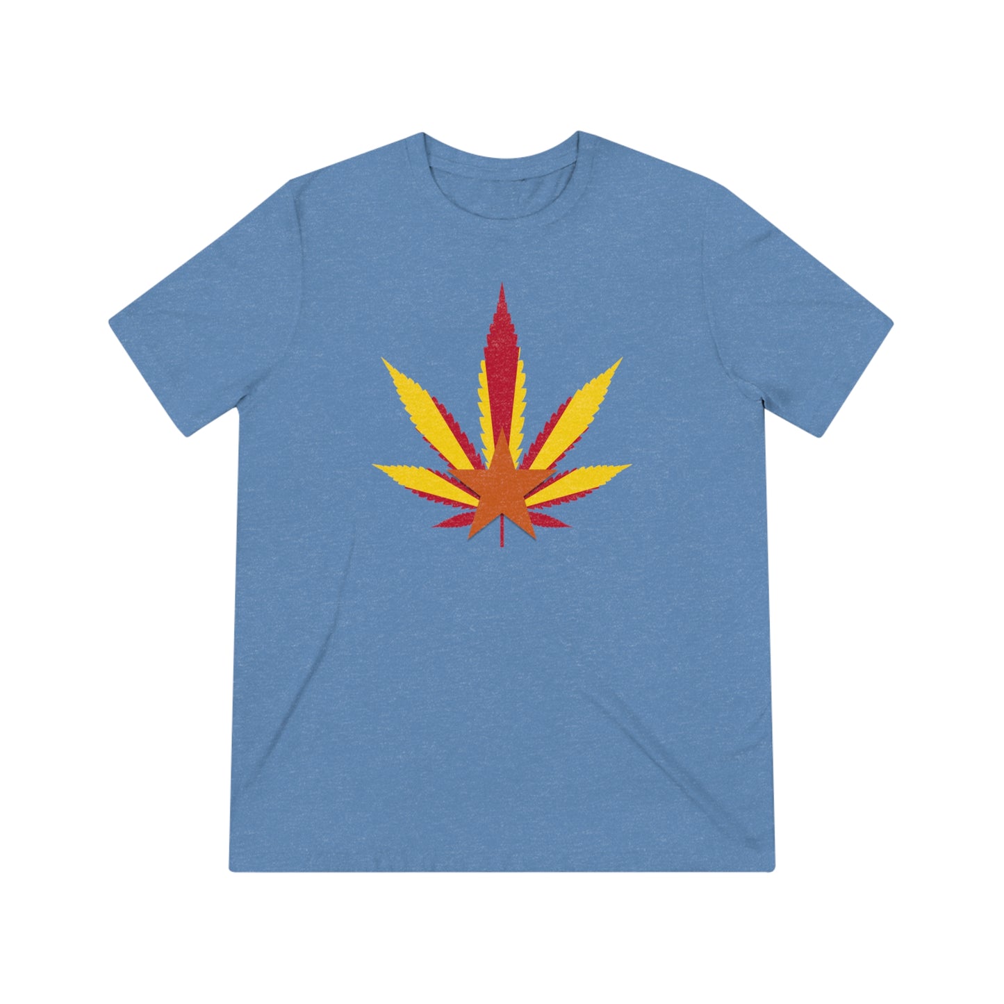 Arizona Cannabis Flag Leaf - Unisex Triblend Tee