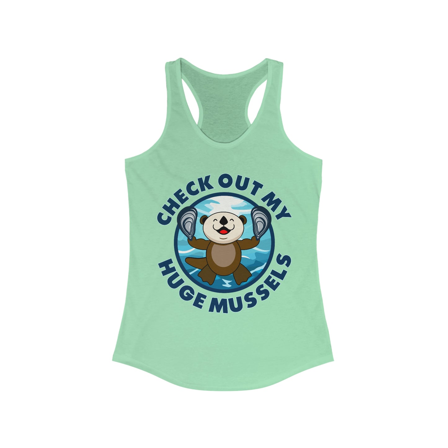 Huge Mussels (Light Colors) - Women's Ideal Racerback Tank