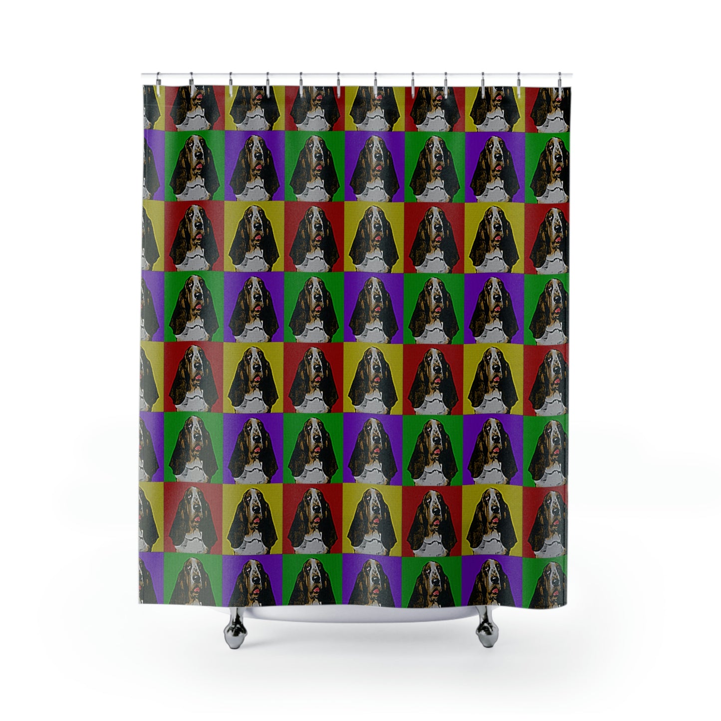 Basset Pop Art - Shower Curtains