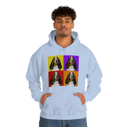 Basset Pop Art - Unisex Heavy Blend™ Hooded Sweatshirt