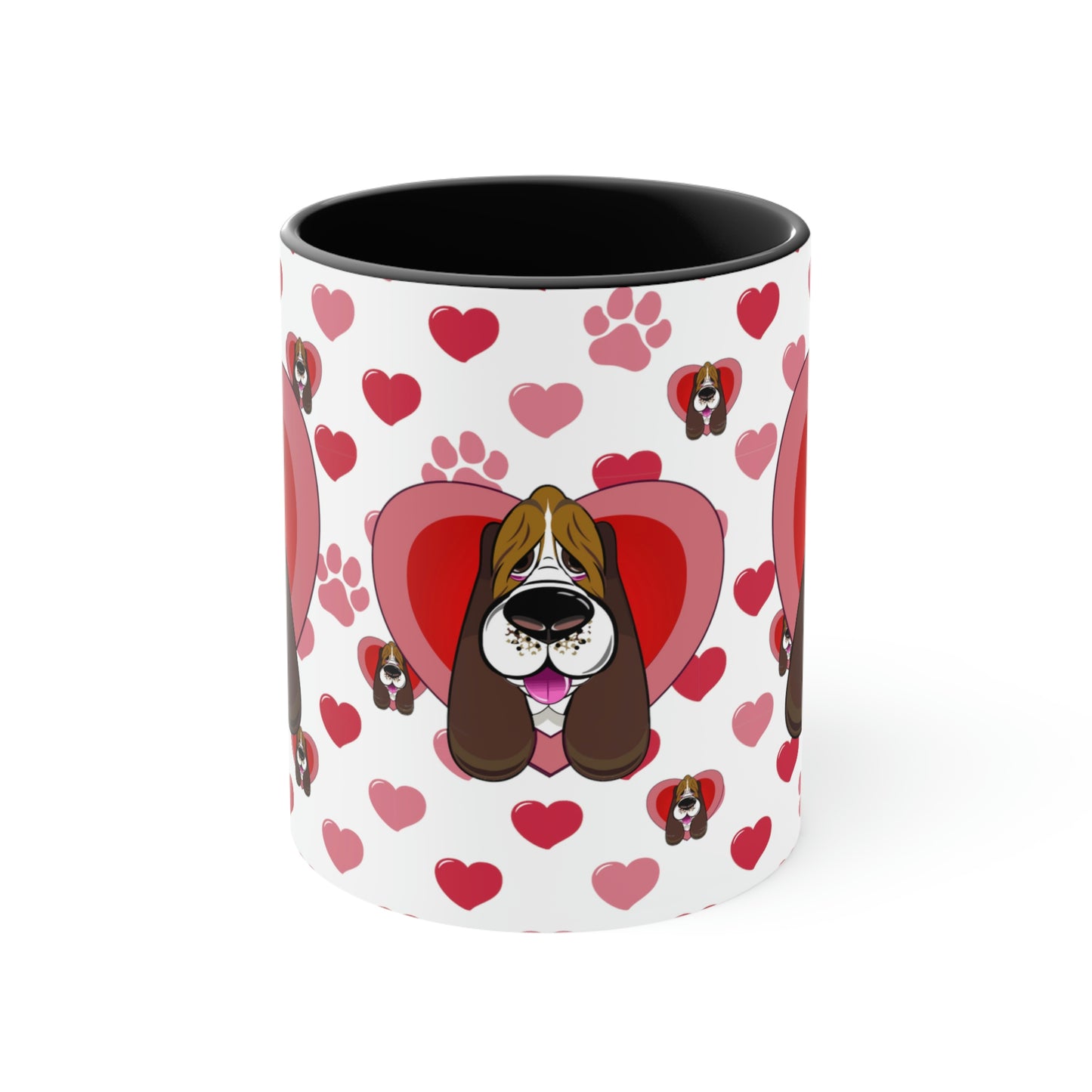 Hearts, Hounds & Paw Prints - Accent Mug