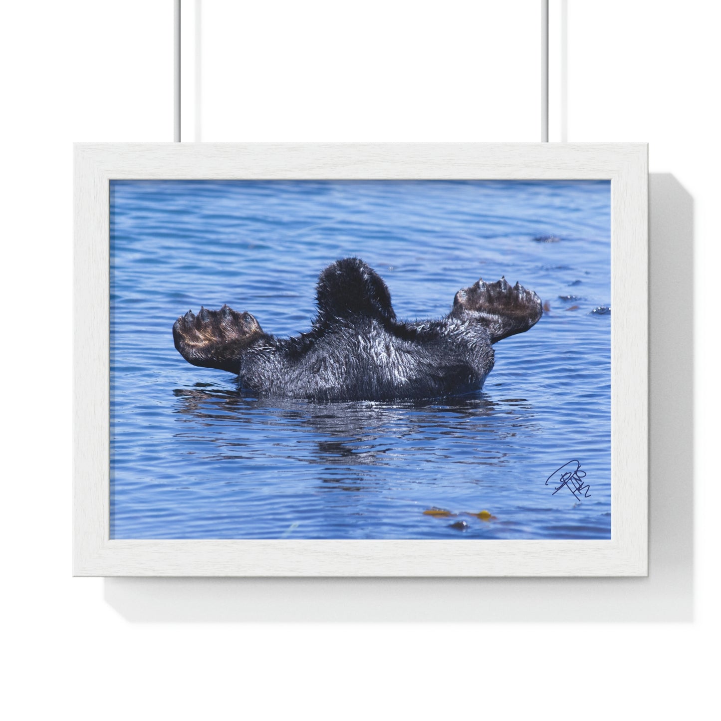Sea Otter Butt - Premium Framed Horizontal Poster