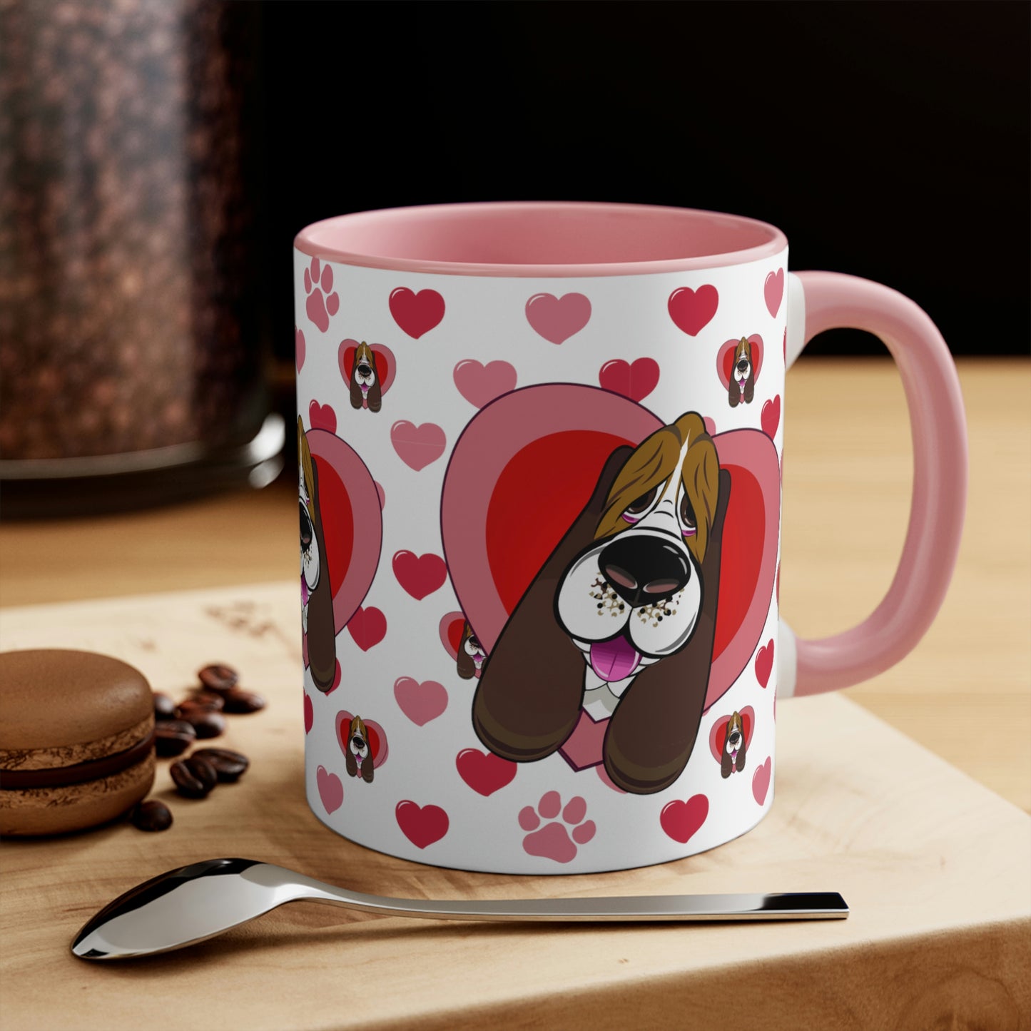 Hearts, Hounds & Paw Prints - Accent Mug