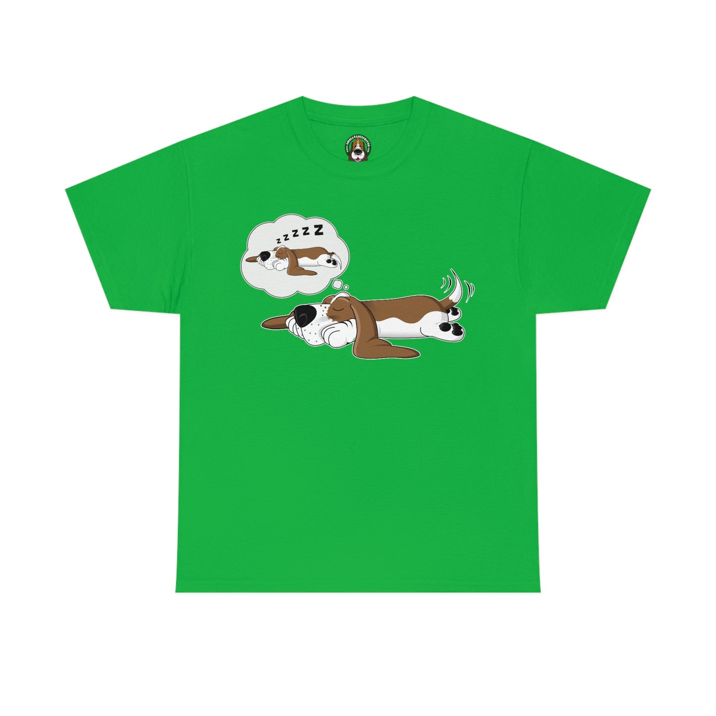 Basset Hound Dreaming of Sleeping - Unisex Heavy Cotton Tee