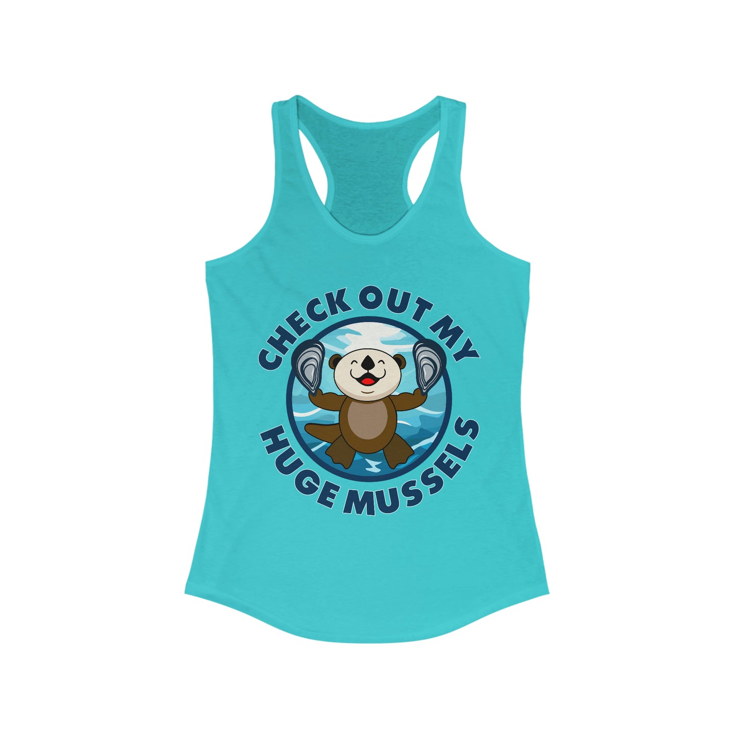 Huge Mussels (Light Colors) - Women's Ideal Racerback Tank