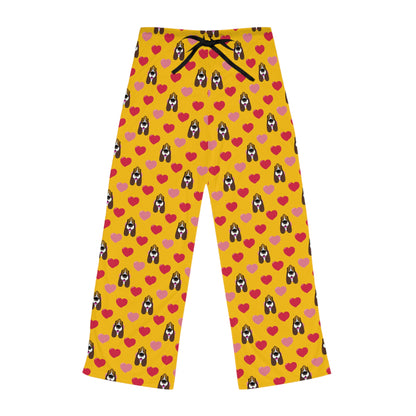 Hearts & Hounds Pattern - Women's Pajama Pants (AOP)